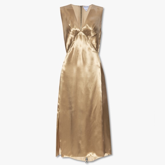 Bottega Dresses Bottega Fluid Satin Midi Dress Poshmark